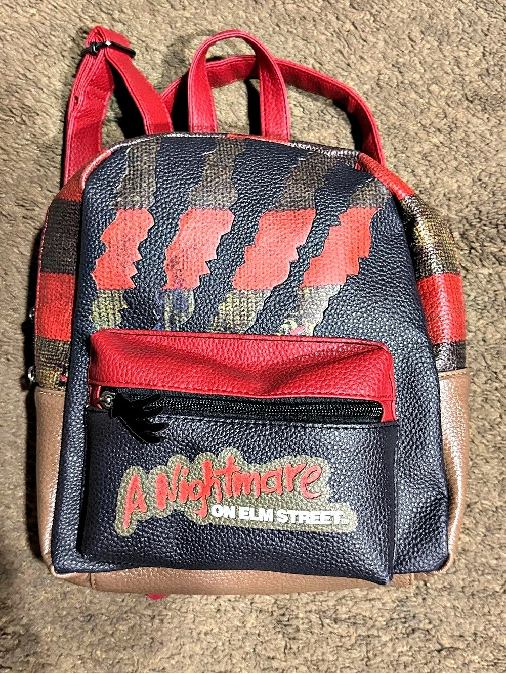 Bioworld A Nightmare on Elm Street Freddy Krueger Mini Backpack